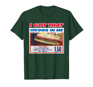 Funny I Got That Dog in Me Funny Hotdog Christmas Meme T-Shirt