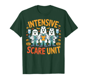 Intensive Scare Unit Halloween Nurse Theme T-Shirt