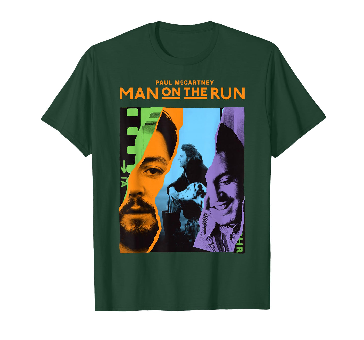 Official Exclusive Paul McCartney Man On The Run Filmstrip T-Shirt