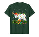Polar Bear Christmas Lights Reindeer Santa Hat Adult & Kids T-Shirt