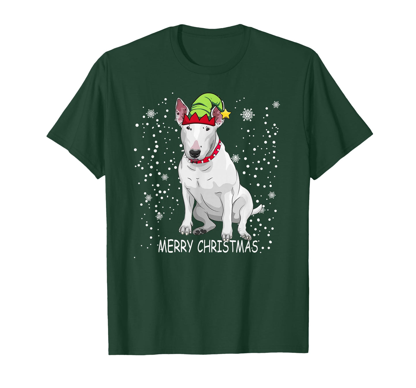 Bull Terrier Dog Tree Christmas Sweater Xmas Dogs T-Shirt