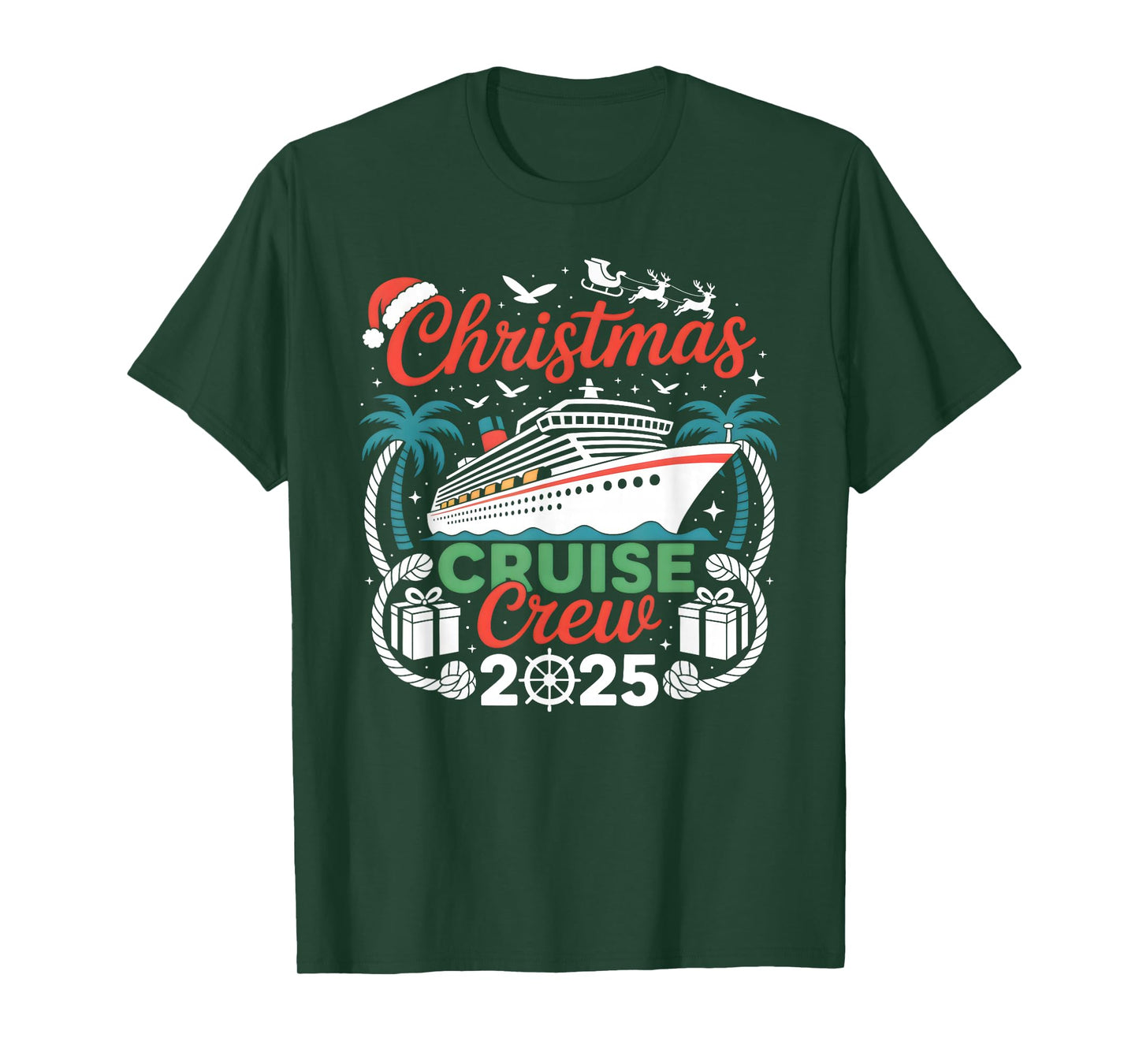 Christmas Cruise Crew 2025 Matching T-Shirt