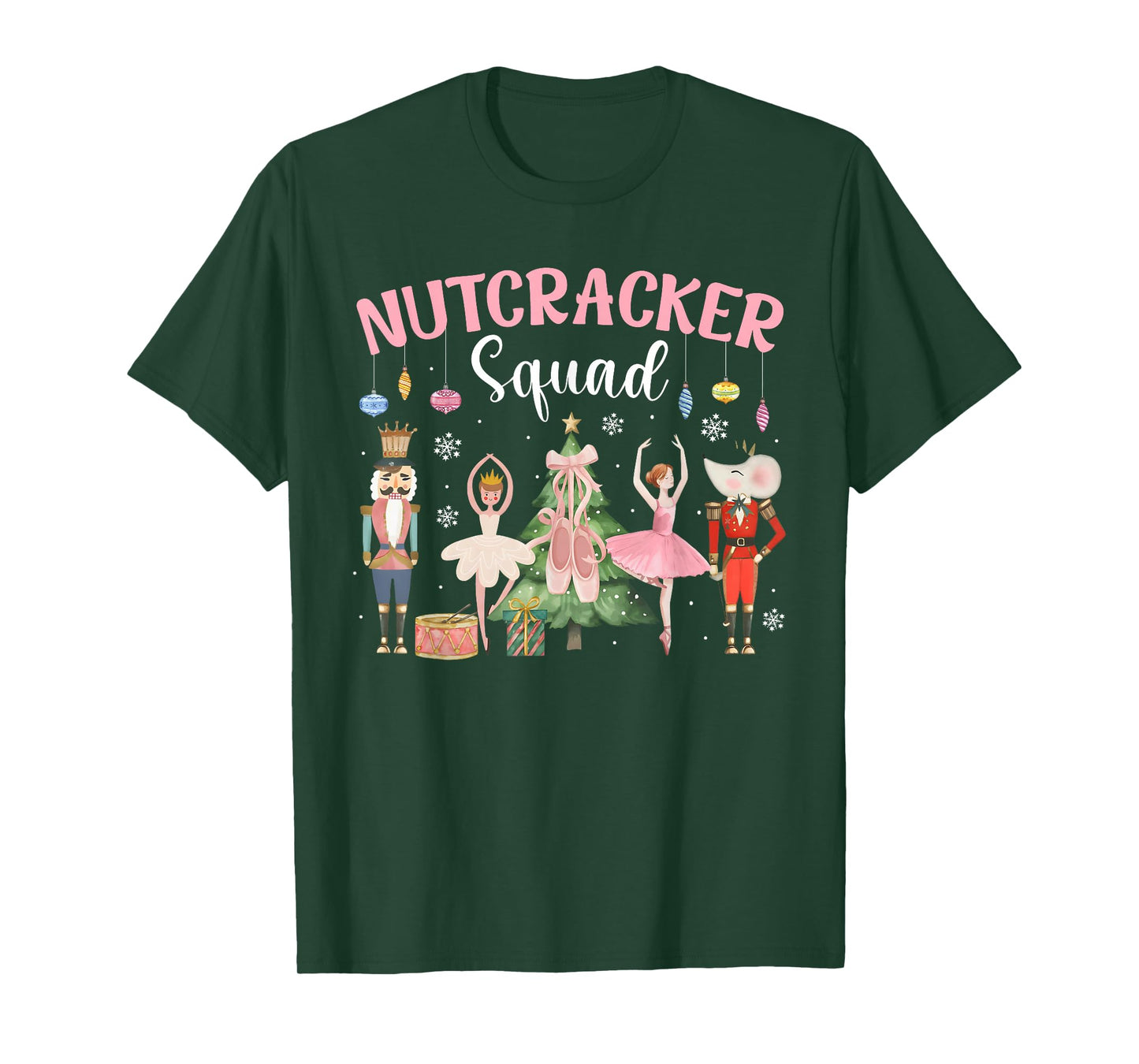 Christmas Nutcracker Squad Ballet Dance Women Kids Girls T-Shirt