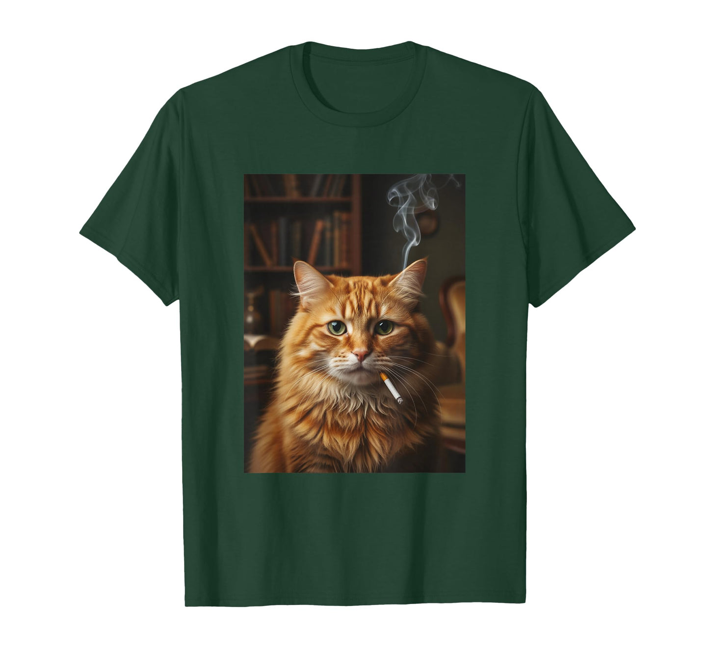 Cool Retro Cat Smoking Cigar Classy Cat Gangster Kitty Meme T-Shirt