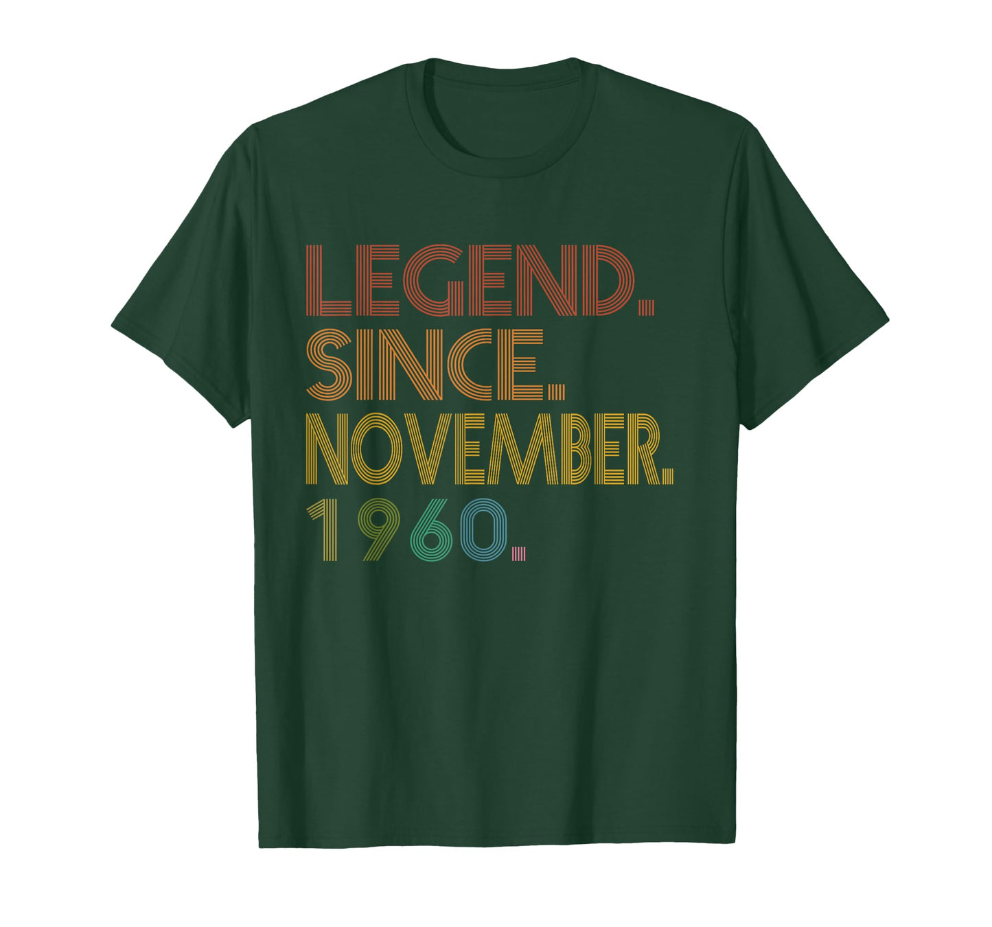 Legend November 1960 65th Birthday Men Women 65 Year Old T-Shirt
