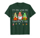 Teacher It's Fine We're Fine Everything is Fine Gnome Xmas T-Shirt