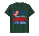 Happy Birthday America 250 Years Patriotic 1776-2026 T-Shirt