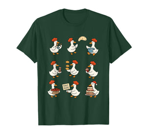 Cute Goose Baking Funny Baker Goose Chef Pastry Baker Lover T-Shirt