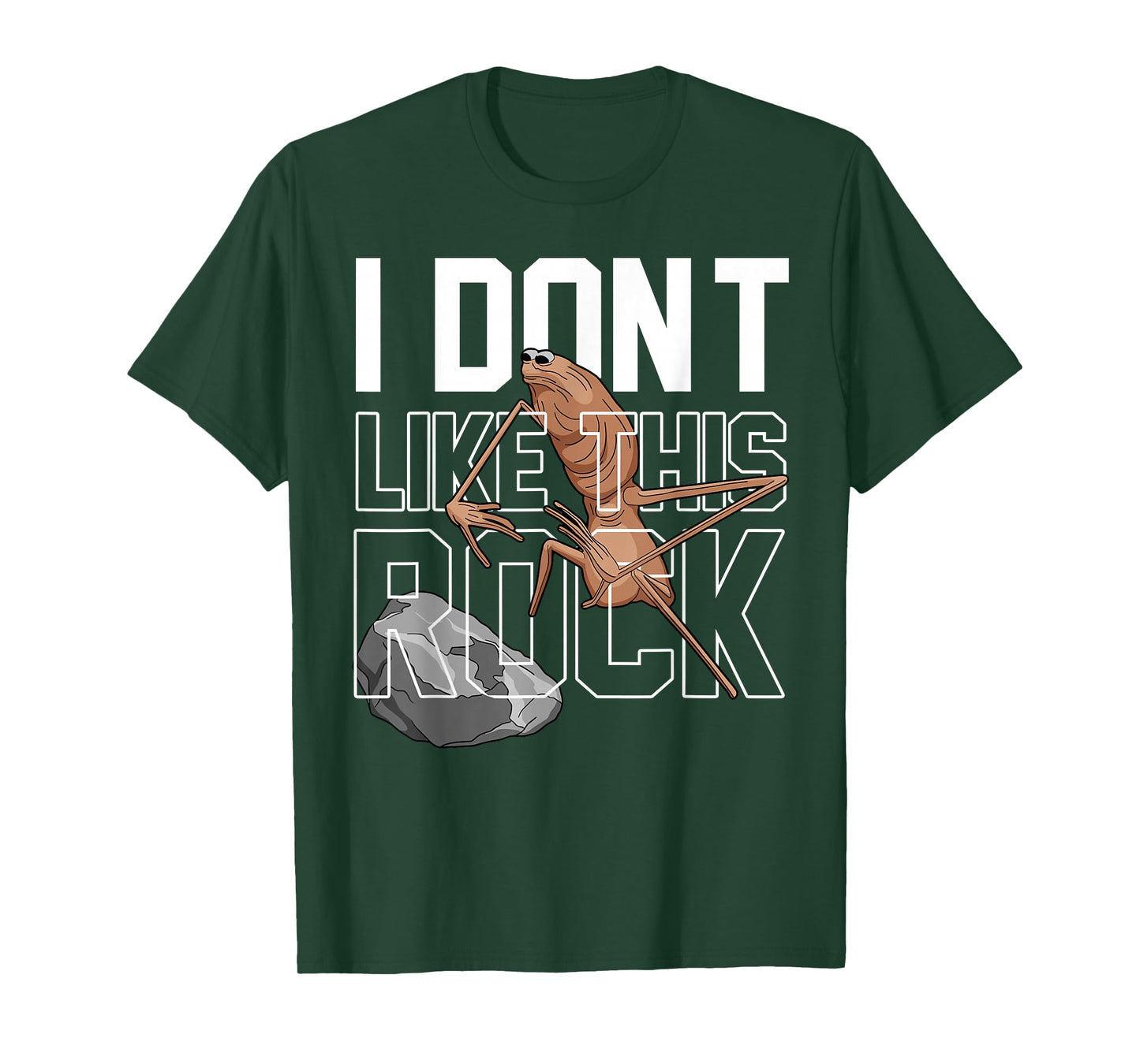 Marcus The Worm I Don't Like This Rock Funny Meme Brain Rot T-Shirt