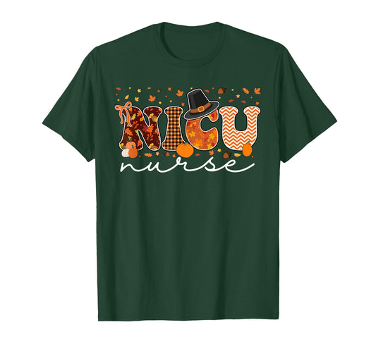 Neonatal Intensive Care Unit Coquette Fall NICU Thanksgiving T-Shirt