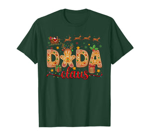 Dada Claus Christmas Lights Pajama Family Matching T-Shirt