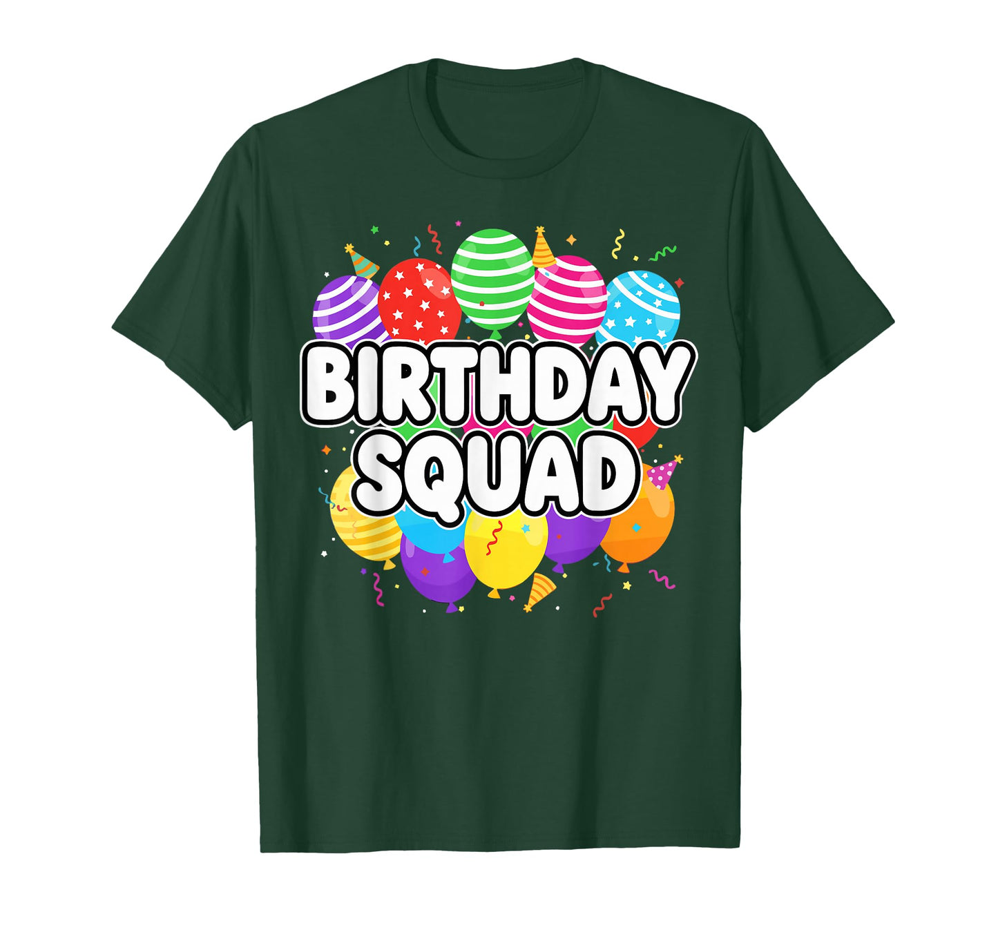 Birthday Squad Party Crew Matching T-Shirt