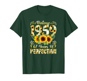 67 Year Old Vintage 1959 Sunflower 67th Birthday Girl Women T-Shirt