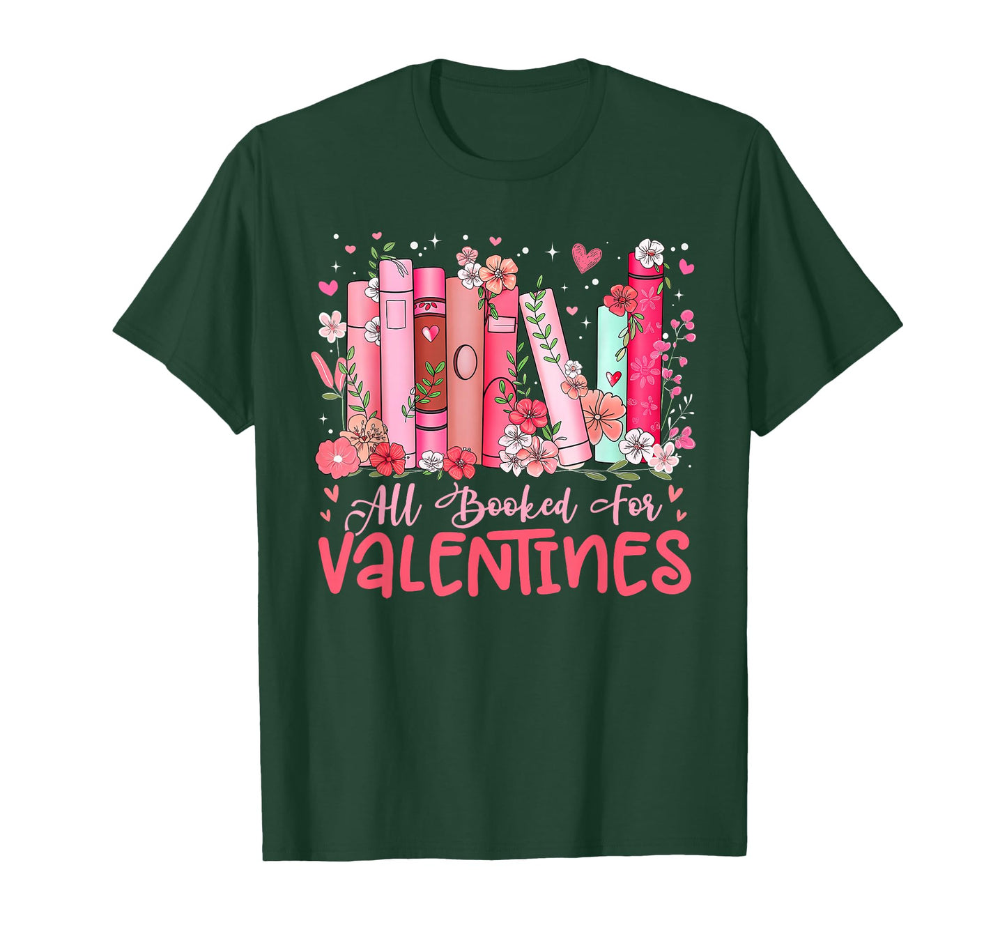 All Booked for Valentine Book Reading Women Girl Teacher T-Shirt