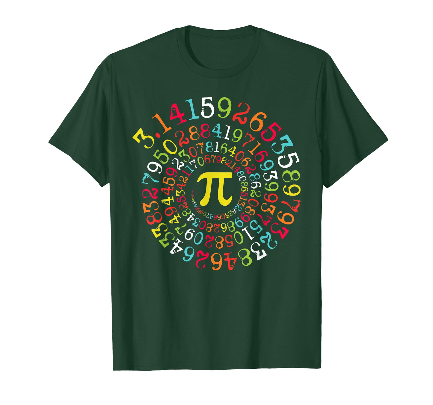 Funny Pi Day Spiral Pi Math Numbers Teachers Students T-Shirt