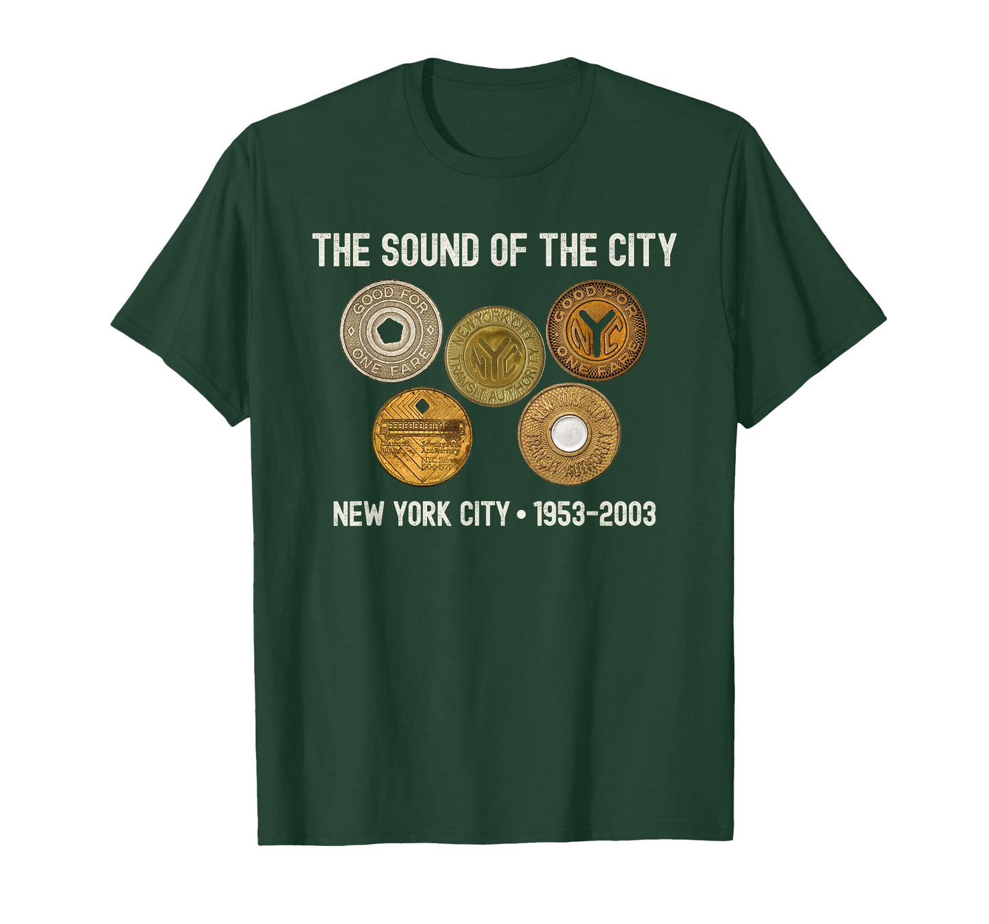 Vintage New York City Retro Subway Tokens, NYC Trains T-Shirt