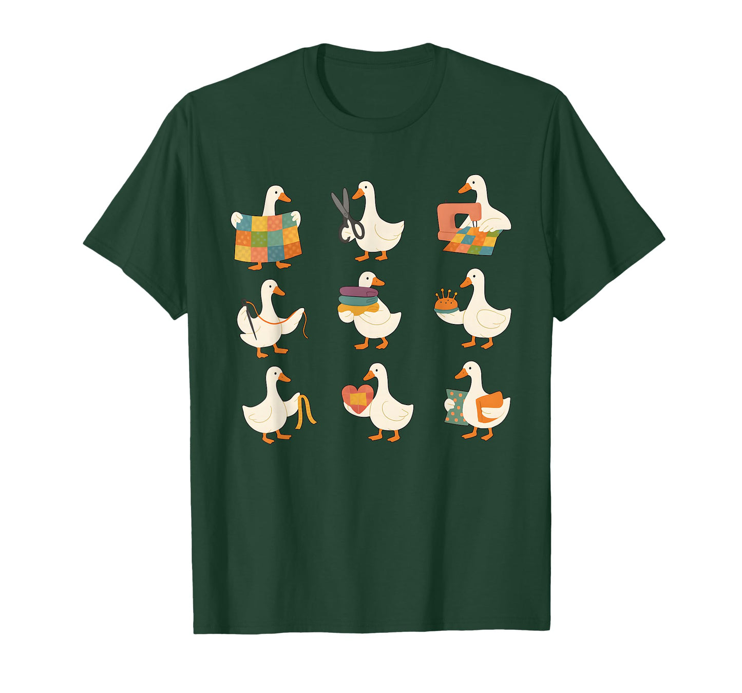 Funny Goose Sewing, Cute Quilting Patchwork Quilt Maker T-Shirt