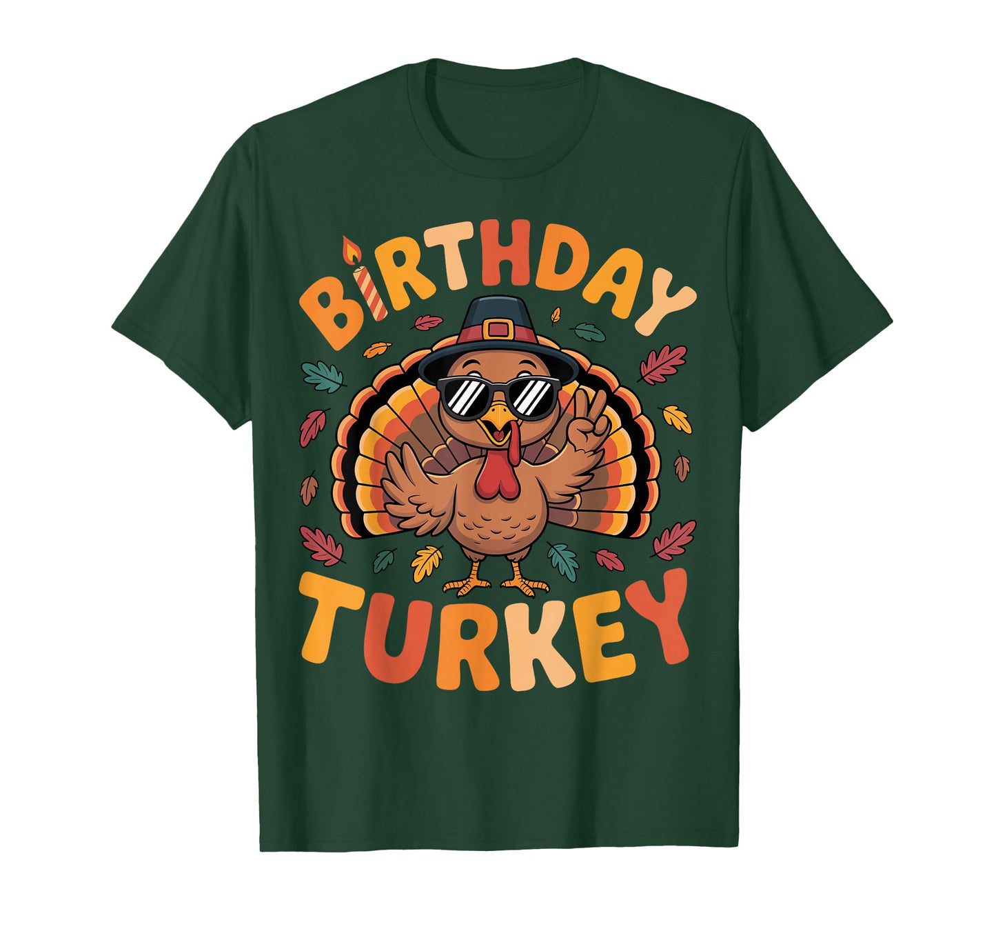 Thanksgiving Birthday Turkey Birthday Party Toddler Boy Girl T-Shirt