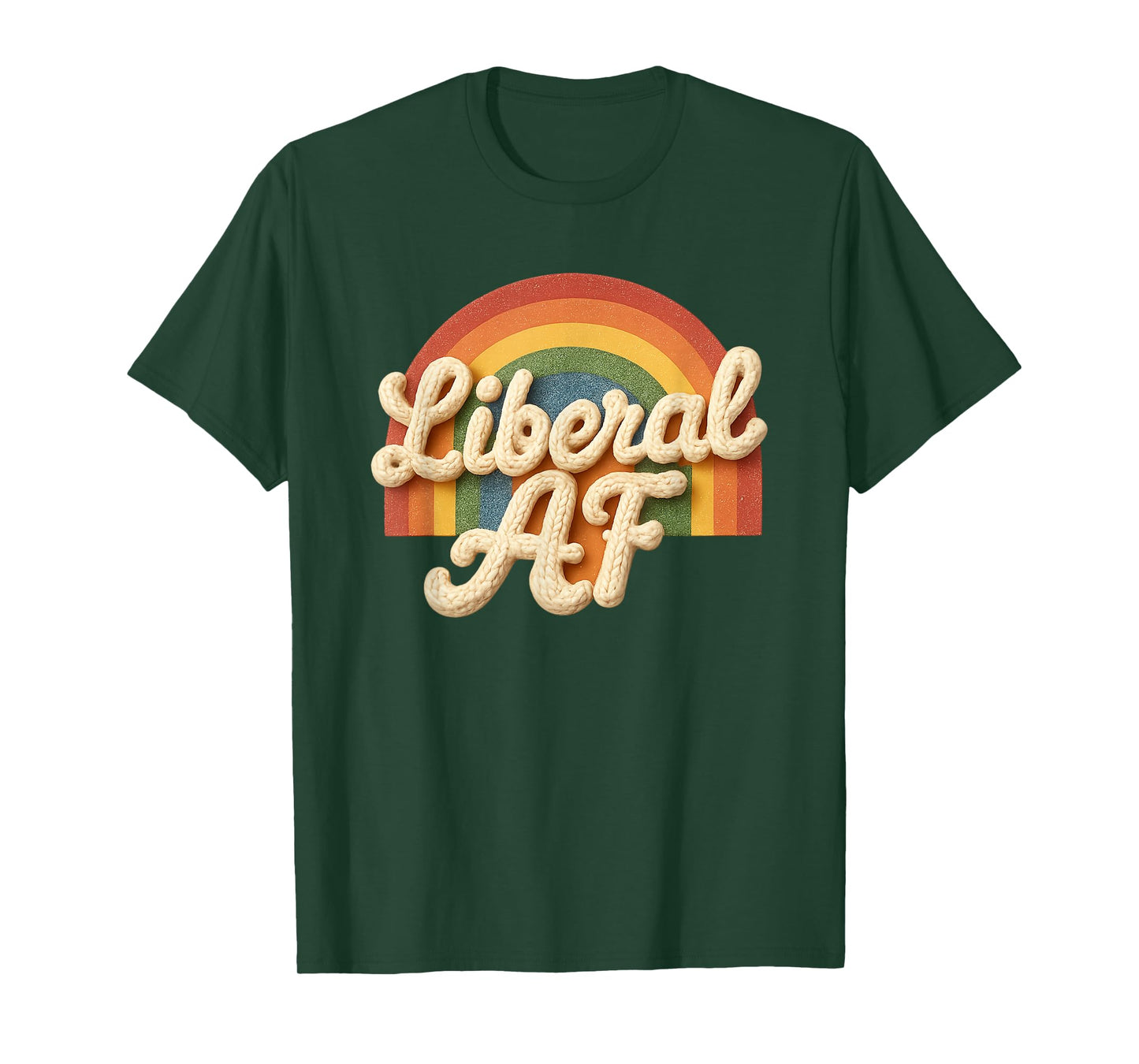 Liberal AF Democrat Rainbow Vintage T-Shirt