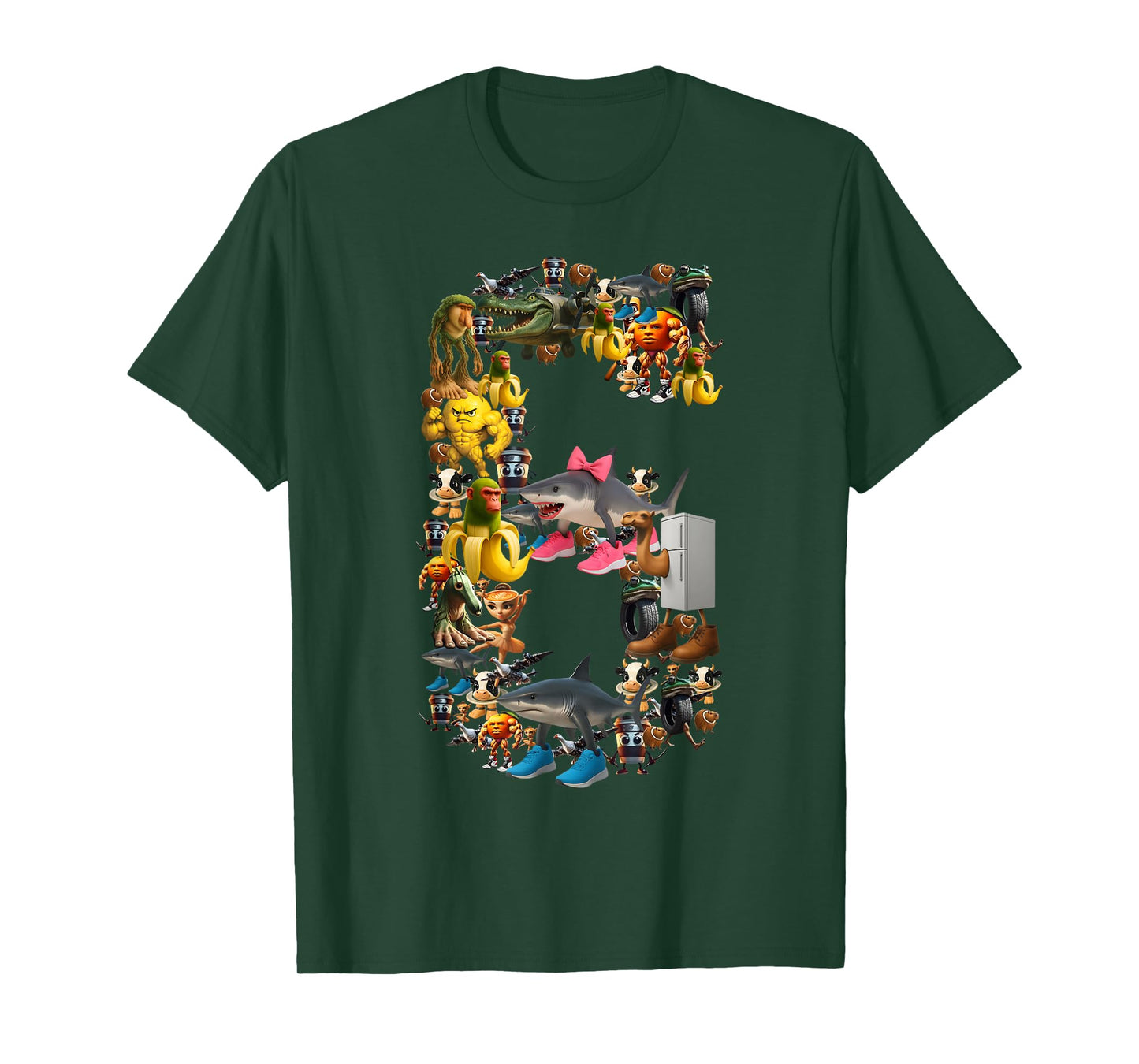 67 Six Seven Italian Brainrot Halloween Matching Costume T-Shirt
