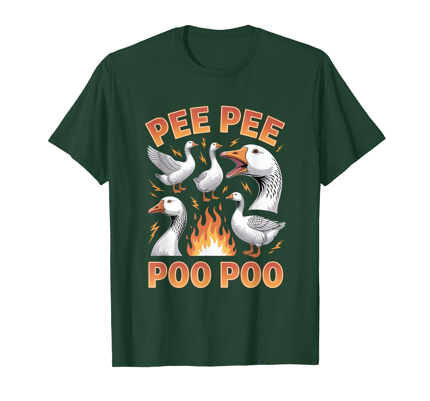 Pee Pee Poo Poo Goose Meme Unwearable Aduld Humor T-Shirt