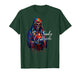 Santa Muerte Sacred Heart Skeleton Rainbow Cloak Art T-Shirt