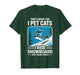 Pet Cats Ride Snowboard Cat Kitten Snowboarding Snowboarder T-Shirt