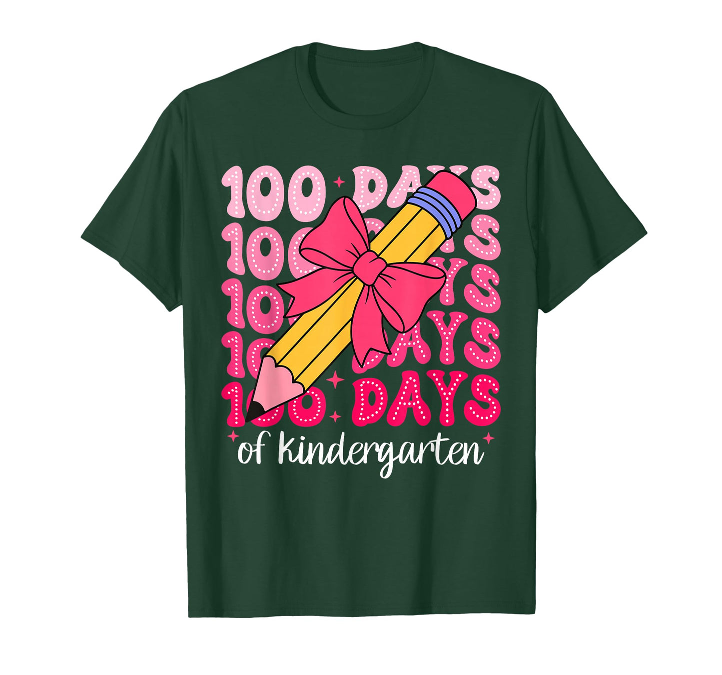 100 Days of Kindergarten Teacher 100th Day of School T-Shirt