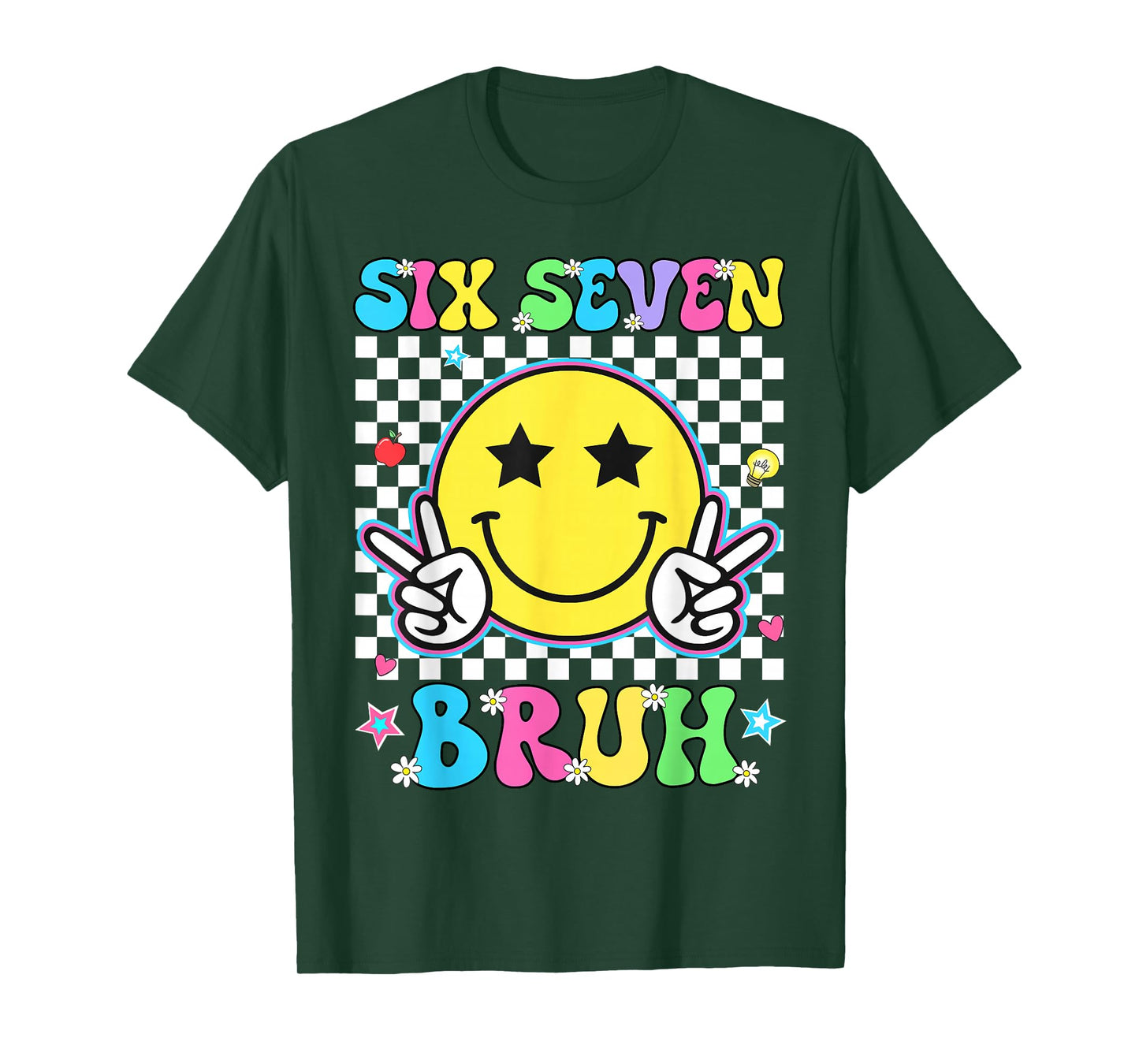67th Day of School Shirt Six Seven Bruh Teacher Boy Girls 5 T-Shirt