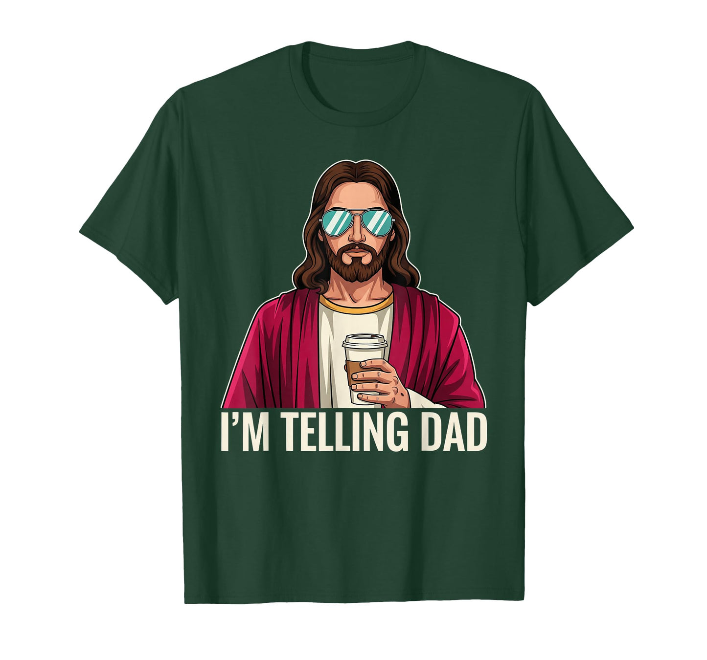 I'm Telling Dad Funny Religious Christian Jesus Meme T-Shirt