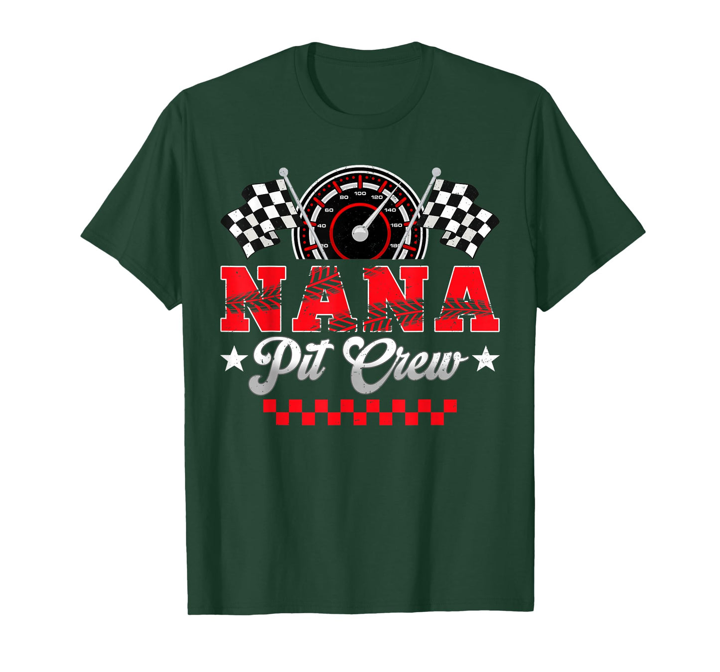 Race Car Birthday Party Racing Family Nana Pit Crew T-Shirt