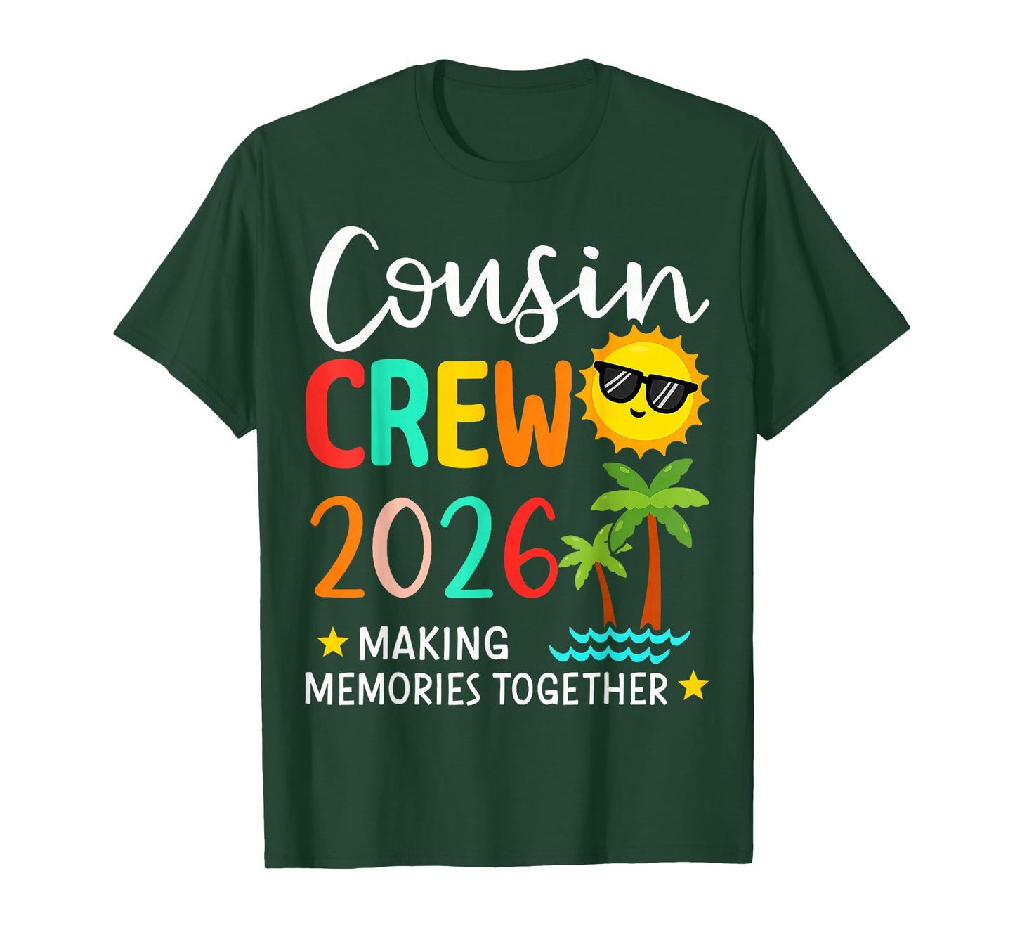 Cousin Crew 2026 Summer Vacation Beach Family Trip Matching T-Shirt