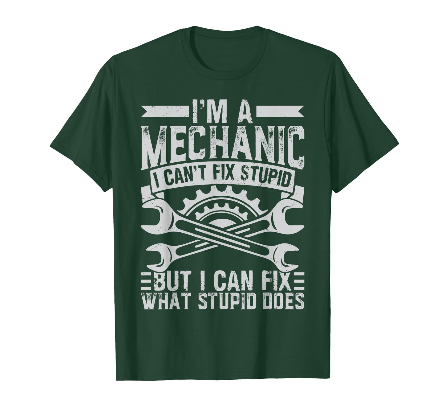 Funny Car Mechanic Design Men Women Kids Auto Mechanic T-Shirt