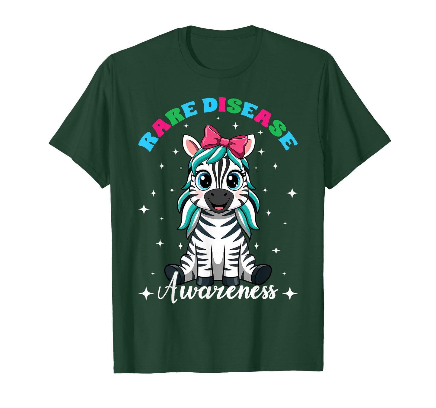 Rare Disease Awareness Cute Zebra Rare Disease Day T-Shirt