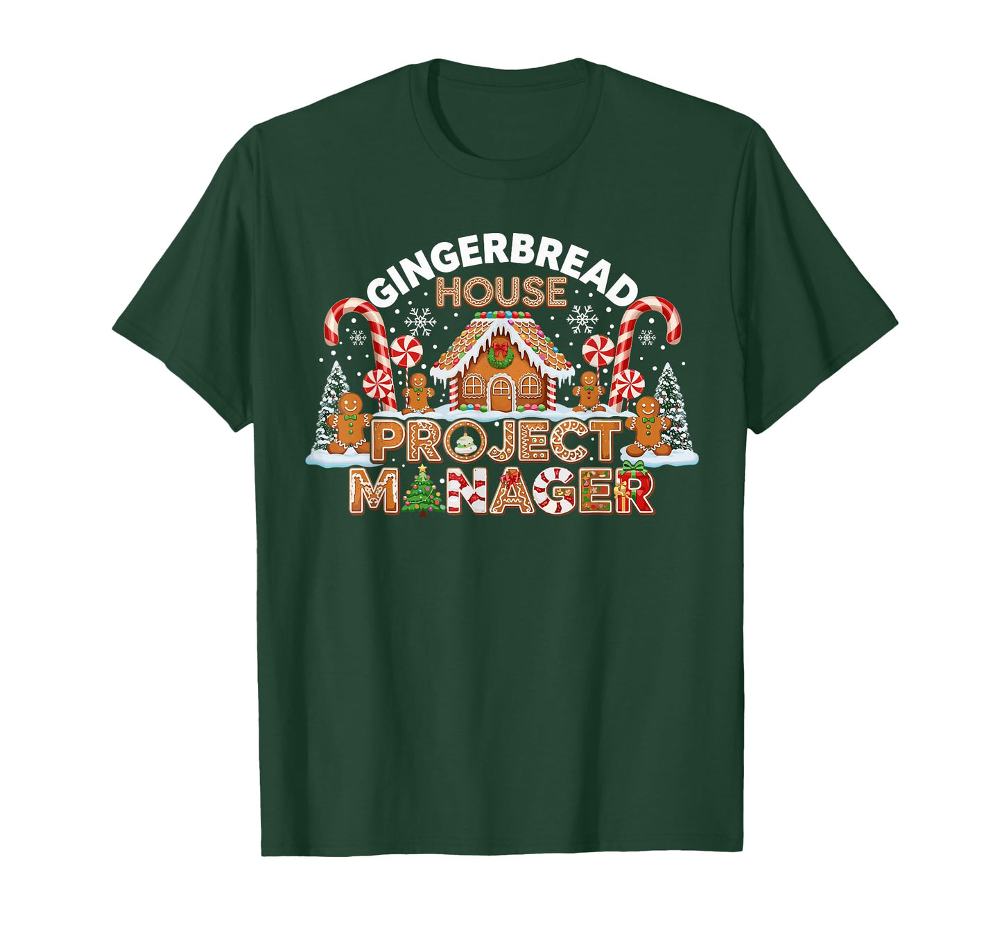 Gingerbread Man Costume, Gingerbread House Project Manager T-Shirt