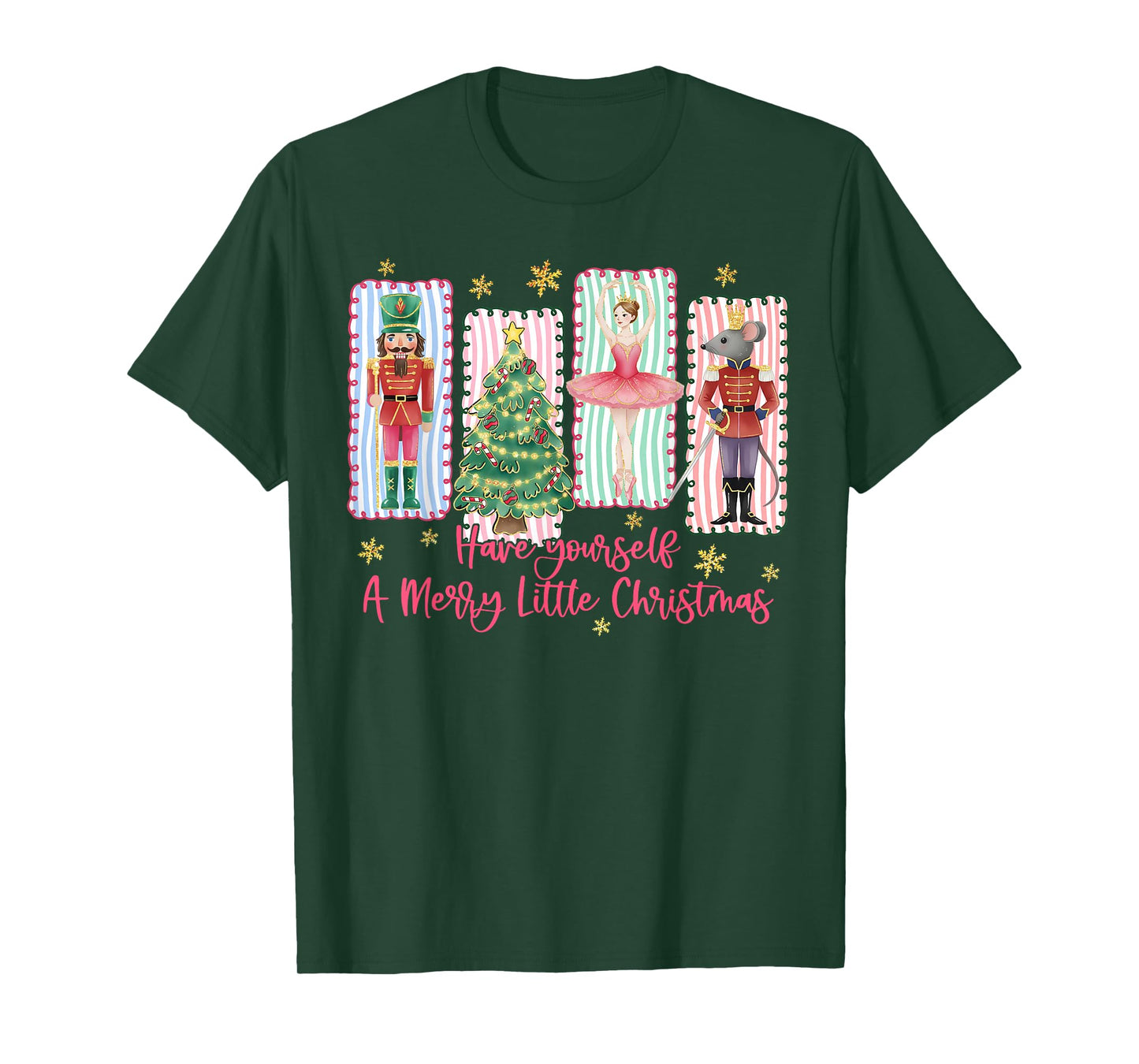 Preppy Have Yourself A Merry Christmas Nutcracker Holiday T-Shirt