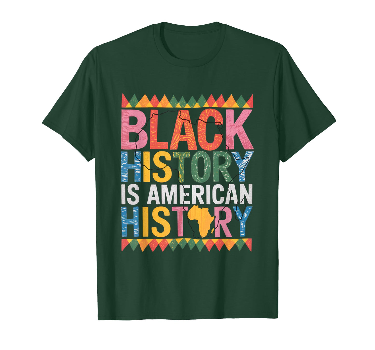 Black History is American History Patriotic African American T-Shirt