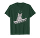 Cute Cat Playing Keyboard Drawing Art Design T-Shirt