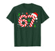 Number 67 Matching Six Seven 6 7 Meme Candy Cane Christmas T-Shirt