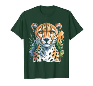 Watercolor Cheetah Face T-Shirt