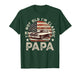 Funny Old Car Classic American US Flag Mens Dad Papa Grandpa T-Shirt