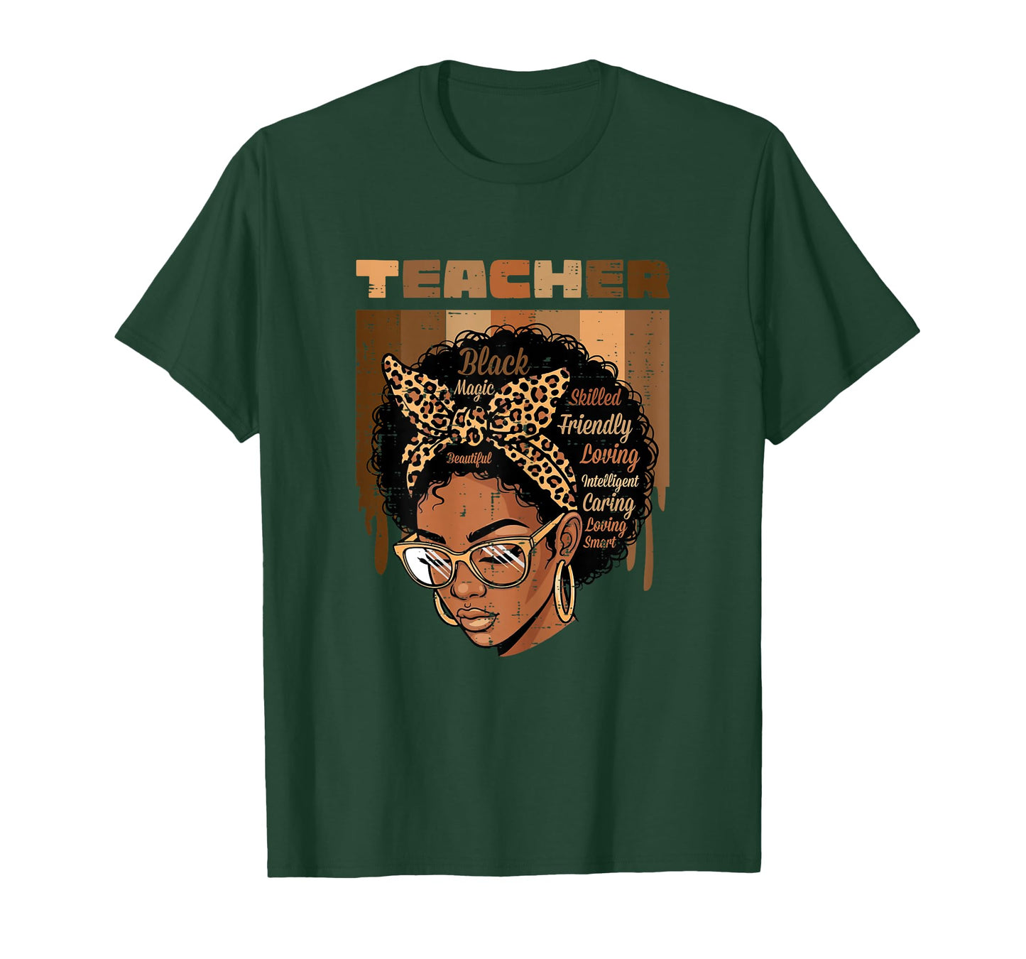 Black History Teacher Afro Woman African American Women T-Shirt
