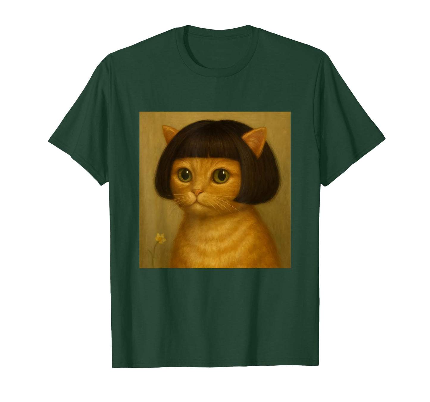 Funny Cat Bob Haircut Viral Meme T-Shirt