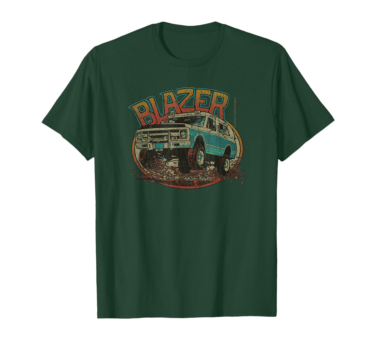 Vintage Classic K5 Blazer 70s Style Distressed, Truck Road T-Shirt