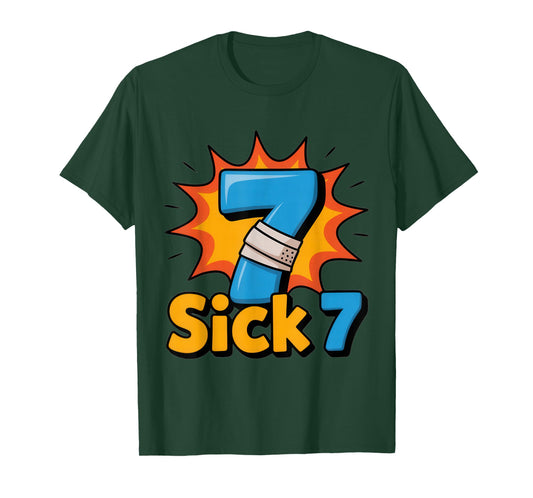 Sick Seven Meme Tee Six Seven Fun Wordplay T-Shirt