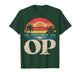 Op Ocean Vintage Pacific Beach Sun Palm Trees Retro T-Shirt