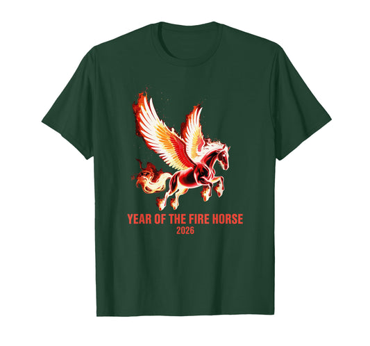 Year of The Fire Horse 2026 Celebration T-Shirt