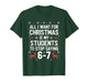 Students Saying 6-7 67 Six Seven Funny Teacher Christmas T-Shirt