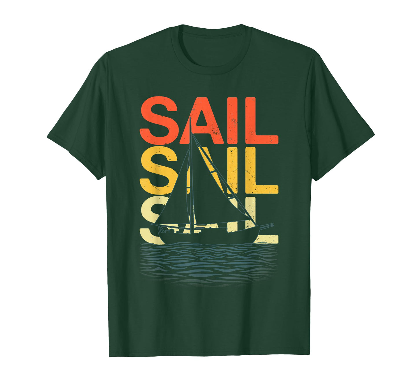 Funny Sailing Art for Men Women Sailing Lover Sail Boat T-Shirt