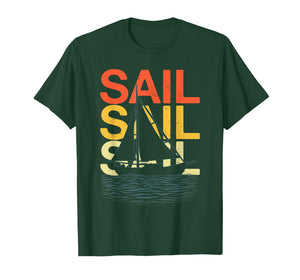 Funny Sailing Art for Men Women Sailing Lover Sail Boat T-Shirt